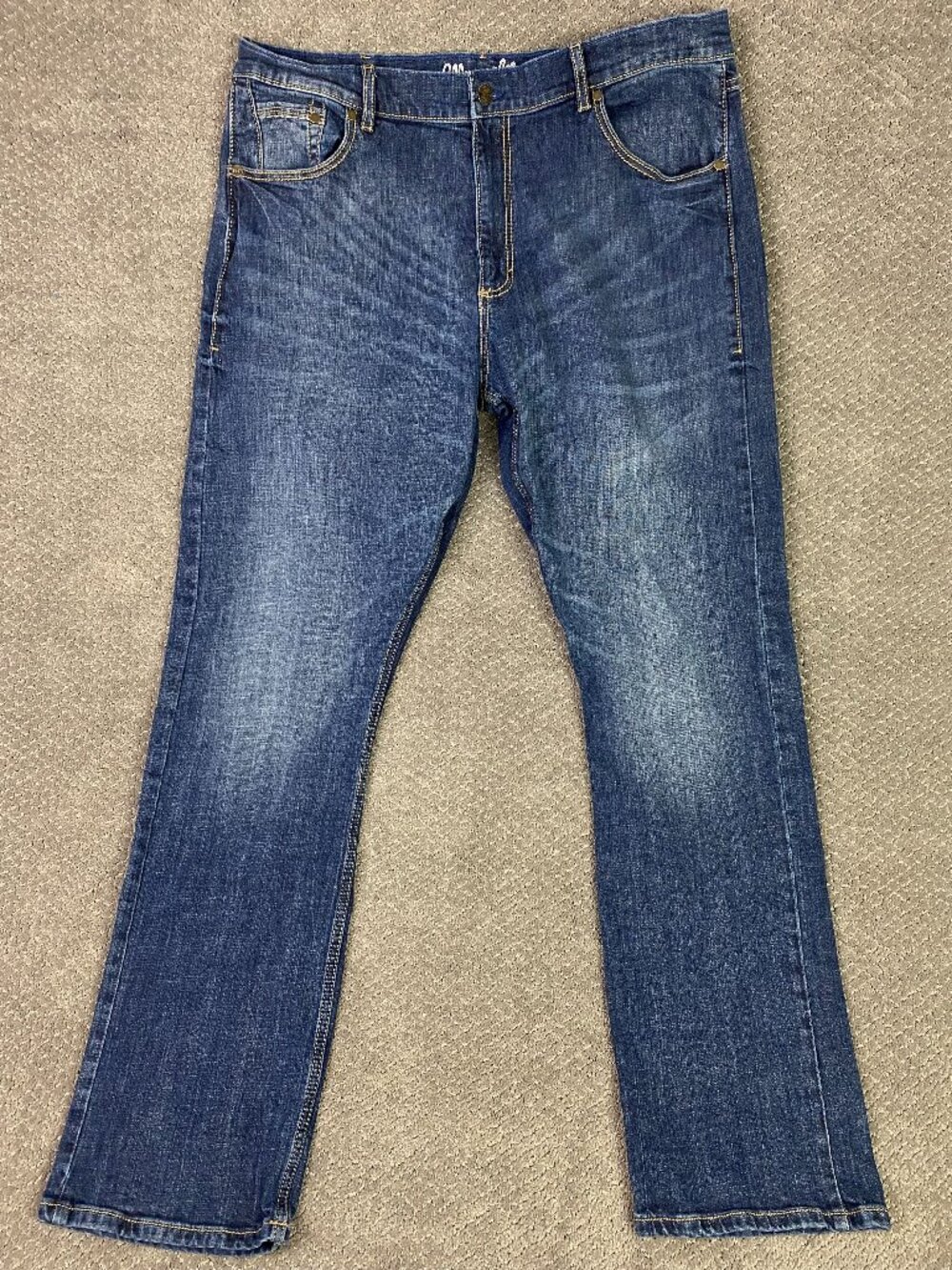 Wrangler Retro Slim Boot Jean Mens 38x34 Blue Stretch Denim Bootcut Boot Cut